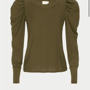 Brand new XS nation ltd puff sleeve tee